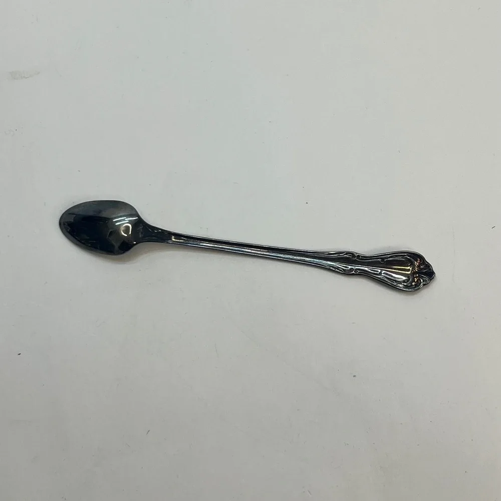 Oneida Stainless Steel Espresso Spoon‎ Ornate Scroll Handle Demitasse 5.5 Inch